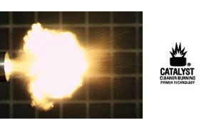 Syntech being shot from a handgun with the Catalyst logo